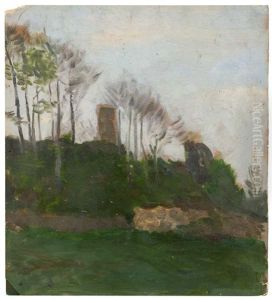 Burgruine Von Tecklenburg by Otto Modersohn