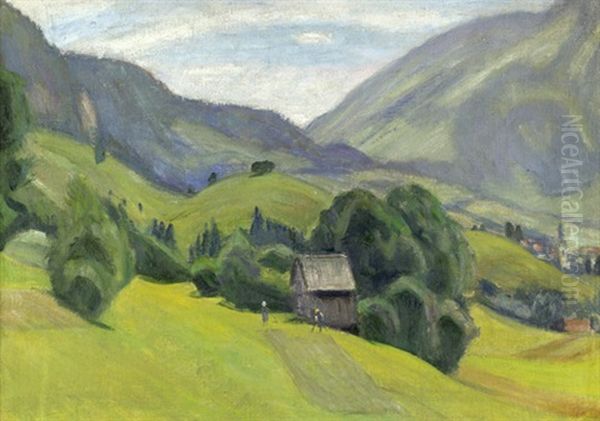 Hindelang (+ Gebirge, Ca.1931, Verso) - view 1