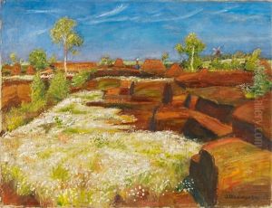 Fruhling Im Quelkhorner Moor by Otto Modersohn