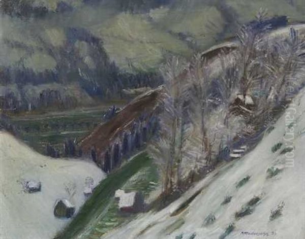 Talblick Nach Vorderhindelang (kalblebundele Mit Neuschnee) - view 1