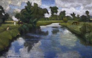 Sommertag An Der Wumme by Otto Modersohn