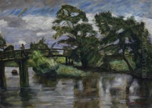 Sommerlandschaft Mit Steg Sommerlandschaft Mit Steg