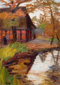 Fischerhuder Bauernhaus An Der Wumme by Otto Modersohn