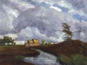 Sturmischer Tag Im Teufelsmoor by Otto Modersohn