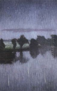 Sternenaufgang Uber Der Wumme by Otto Modersohn