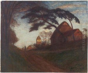 Abend In Worpswede by Otto Modersohn