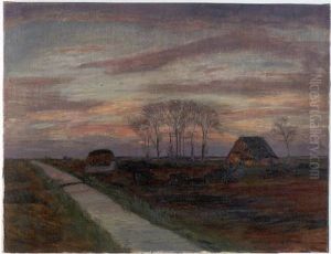 Fruhling Im Moor - Abend by Otto Modersohn