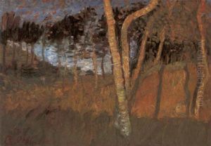 Birken In Der Herbstsonne by Otto Modersohn