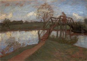 Wummesteg In Fischerhude by Otto Modersohn