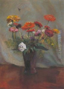 Straus Mit Zinnien Straus Mit Zinnien