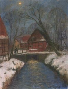 Winterabend In Fischerhude