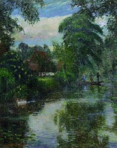 Sommertag An Der Wumme - Blick Auf Den Muhlenstreek by Otto Modersohn