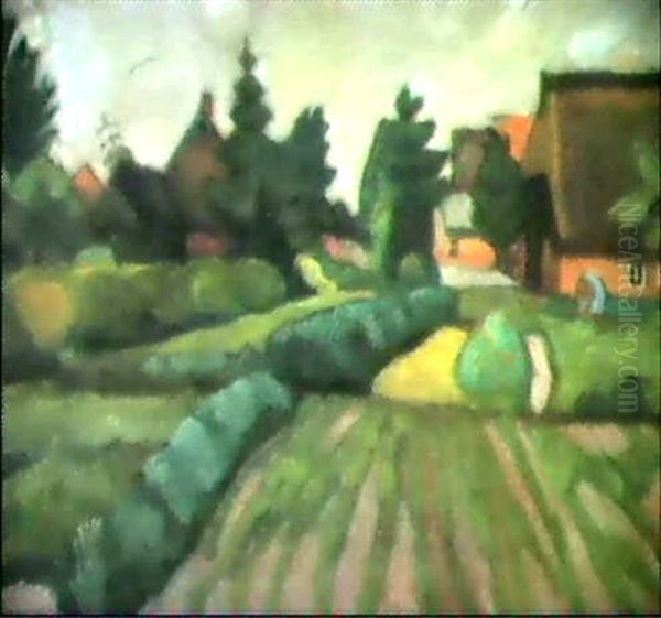 Bauerngarten In Fischerhude  And  Heidelandschaft - view 1