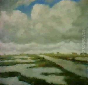 Uberschwemmte Wiesen An Der Wumme by Otto Modersohn