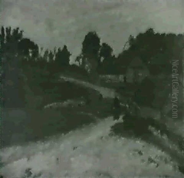 Heidelandschaft Mit Bauernkaten, Im Mittelgrund Ruckenfigur Eines Wassertragers - view 1