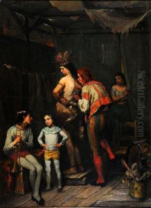 La Toilette De La Femme Sauvage by Pierre-Marie Beyle