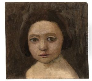 Kopf Eines Italienischen Madchens by Paula Modersohn-Becker