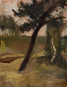 Zwei Baume Am Weg by Paula Modersohn-Becker