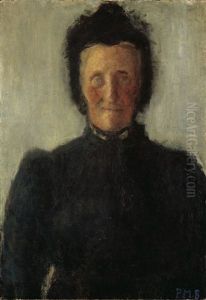 Brustbild Einer Alten Frau Mit Haube by Paula Modersohn-Becker
