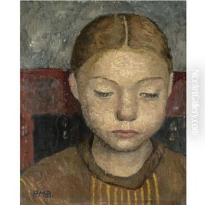 Kopf Eines Auf Einem Stuhl Sitzenden Madchens (head Of A Girl Sitting On A Chair)