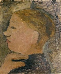 Kopf Einer Bauerin Im Profil Nach Links Kopf Einer Bauerin Im Profil Nach Links