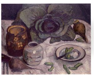 Stilleben Mit Kohl Und Grunen Bohnen Ii by Paula Modersohn-Becker
