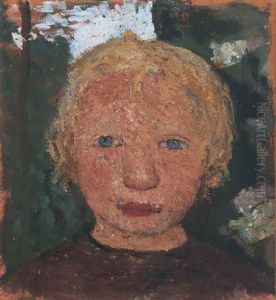 Kopf Eines Blonden Madchens