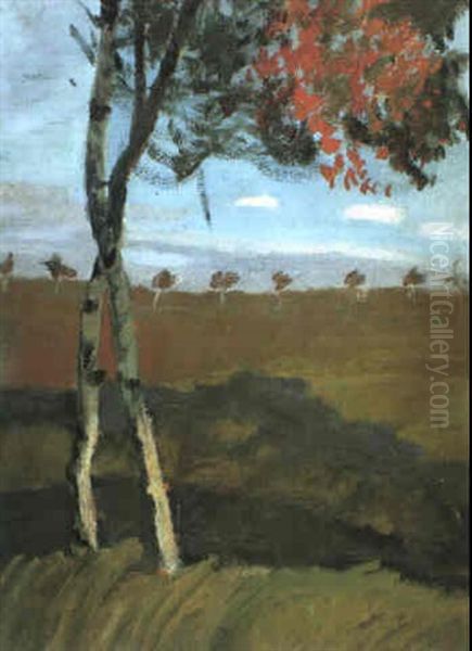 Landschaft Mit Zwei Birken - view 1
