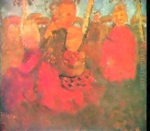 Kinder In Der Abendsonne by Paula Modersohn-Becker