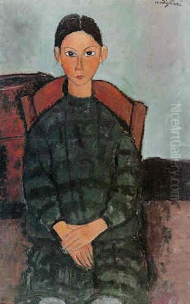Fillette Au Tablier Noir - view 1