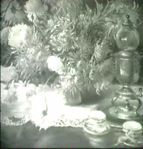 Still Life With Zinnias - view 1