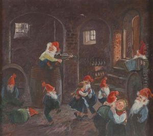 Dansende Nisser by Otto Moe