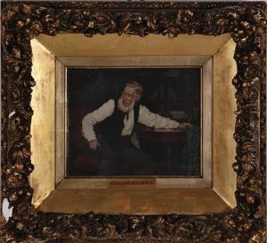 The Library by Louis Charles Moeller