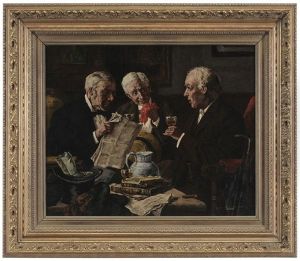 Discussion Over Wine by Louis Charles Moeller