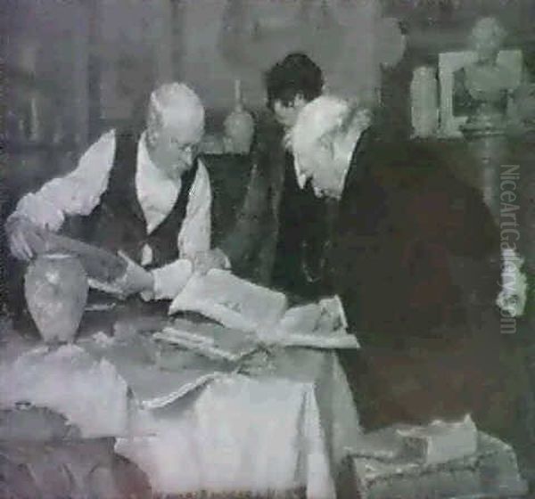 Studying The Plans - view 1