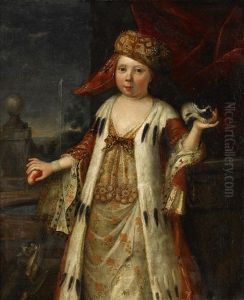Girl In Oriental Dress by Jean Baptiste van Moer