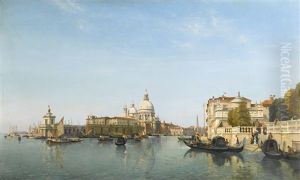 The Punta Della Dogana And Grand Canal, Venice by Jean Baptiste van Moer