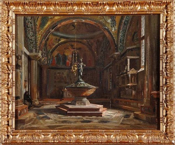 Le Baptistere De La Basilique Saint Marc Anime A Venise (chiesa Dei Putti) - view 1