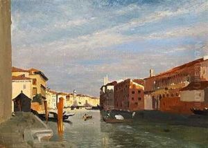 Parti Fra Venedig by Jean Baptiste van Moer