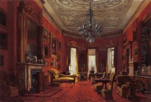Drawing Room In Portman Square by Jean Baptiste van Moer