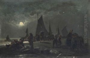 Le Retour Des Bateaux Pecheurs Le Soir