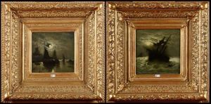 Marine Au Clair De Lune (+ Un Navire En Detresse; 2 Works)