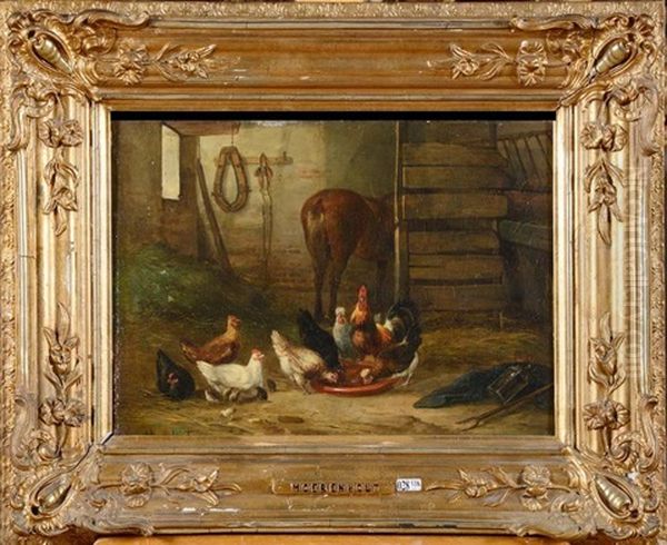 Coq Et Poules A L'ecurie - view 1