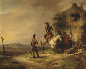 Cossacks From The Imperial Russian Army by Joseph Jodocus Moerenhout