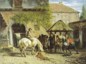 De Hoefsmid by Joseph Jodocus Moerenhout