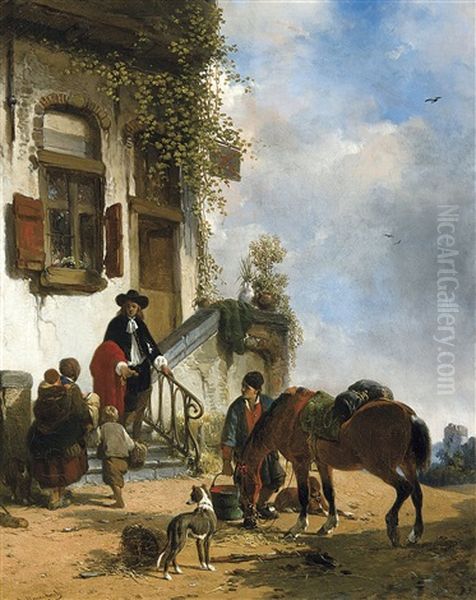 Near The Tavern (1858) - view 1