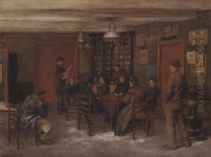 La Lecture Du Journal by Jan Moerman