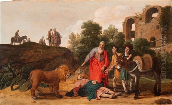 The Death Of The Disobedient Prophet (i Kings, Xiii: 24) - view 1