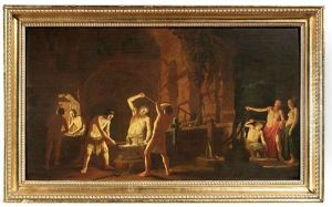 Venus In Der Schmiede Des Vulkans by Claes Cornelisz Moeyaert