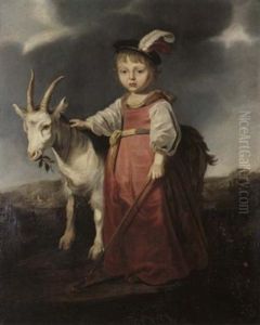 Portrat Eines Kleinen Madchens Als Hirtin by Claes Cornelisz Moeyaert